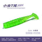 Mini Soft Plastic Worms 3–4 cm (1.2–1.6 in) with Hooks & Sinkers – option photo