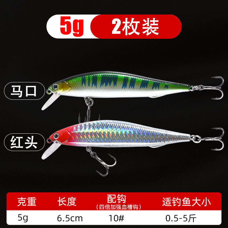Minnow Hard Bait, Slow Sinking & Floating, 5–14 g (0.18–0.49 oz) – option photo