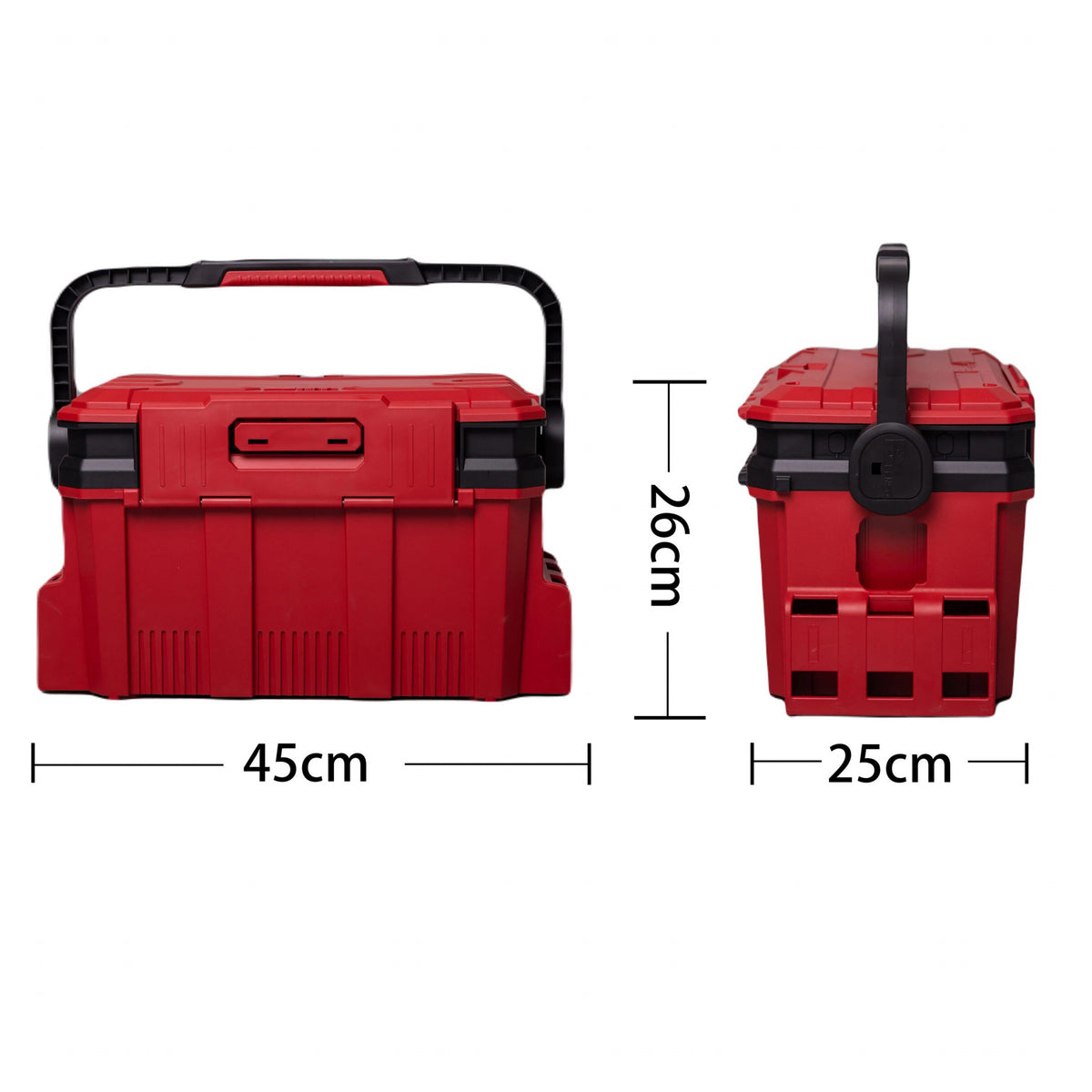 Hard Plastic Fishing Tackle Box, Sit-On Lid, Large & Small – option photo
