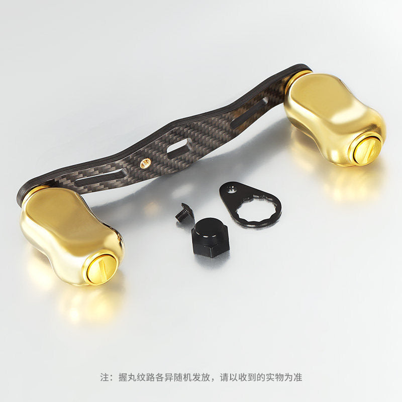 Baitcasting Reel Handle, Titanium Knob & Carbon Fiber Arm – option photo