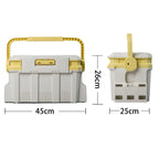 Hard Plastic Fishing Tackle Box, Sit-On Lid, Large & Small – option photo