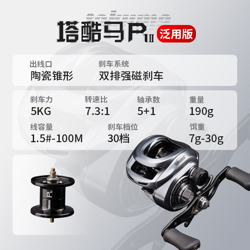 P1 Gen 2 Round Baitcasting Reel, 7.3:1, Metal Spool – option photo