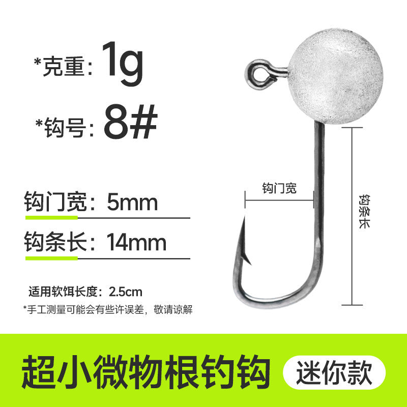 Jig Head Hooks for Soft Baits, #8 to 1/0, 1–7 g (0.04–0.25 oz) – option photo