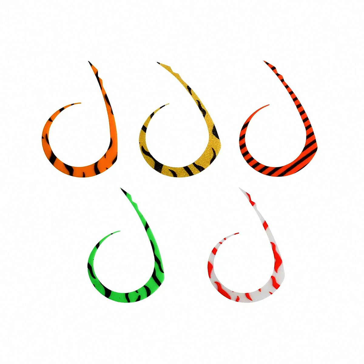 Handmade Silicone Skirt Streamer for Hooks and Lures, 1 Pack
