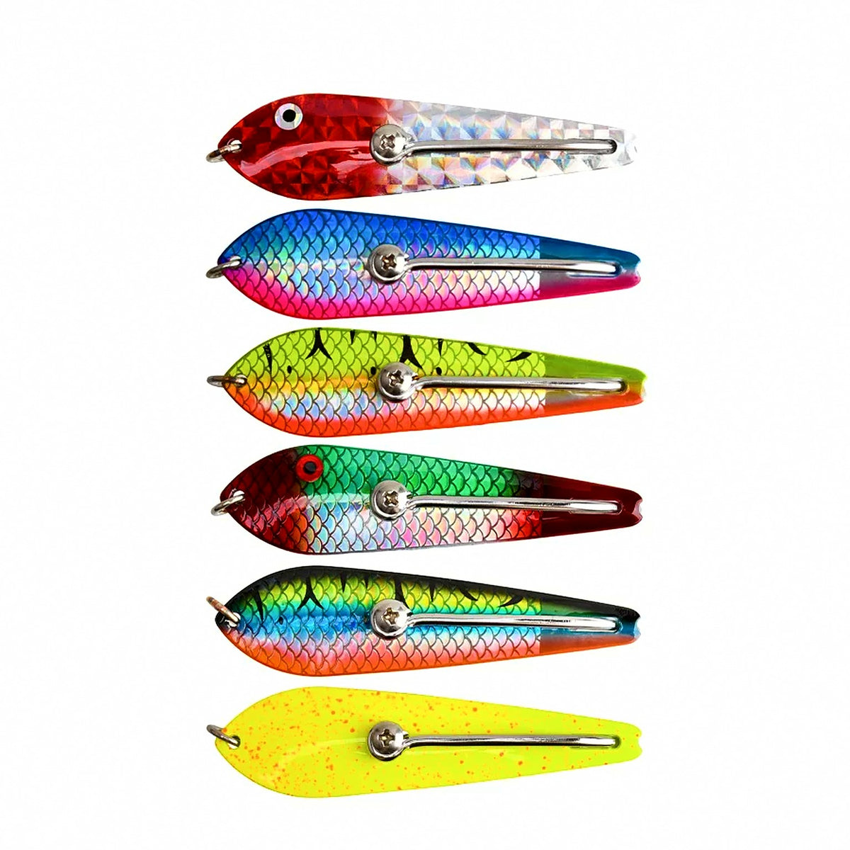 Trolling Drone Spoon, Stainless Double Hook, Sizes 3.5–5.0