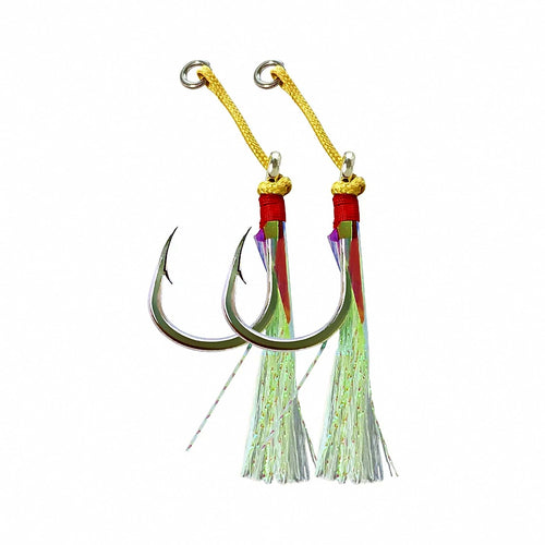 Single Assist Hooks for Slow Pitch Jigs, Sizes 1/0–5/0