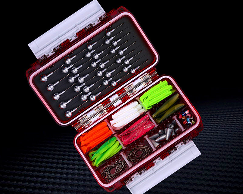 Texas Rig Kit with Bullet Sinker, Offset Hook & Soft Bait – product photo