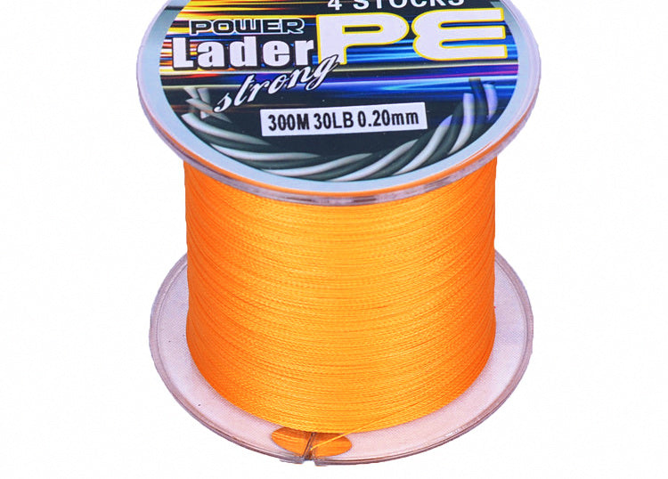 Orange 4-Strand Braided PE Fishing Line, 300 m (328 yd) – product photo