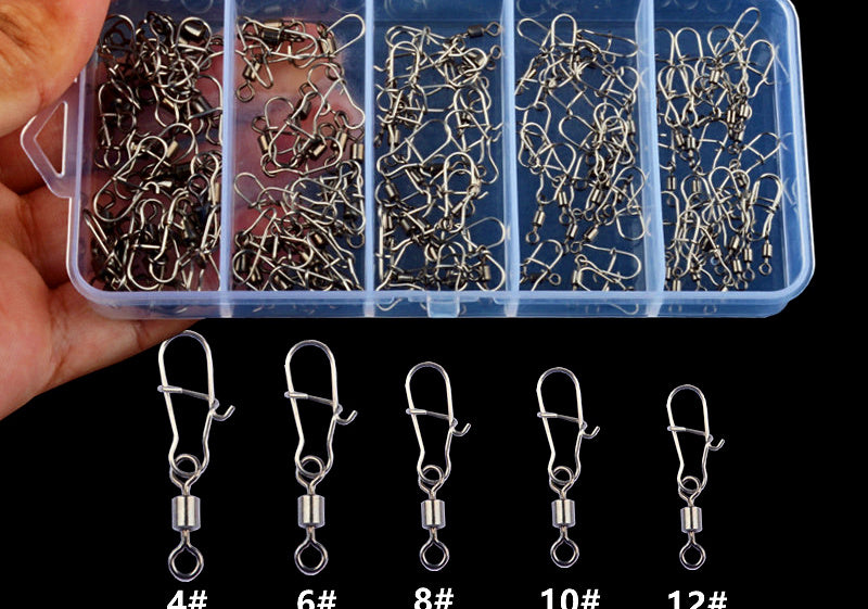 Barrel Swivel & Snap Assortment Kit, 50 or 100 pc – product photo