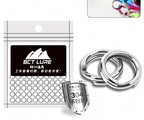 Reinforced Flattened Double Split Rings for Lures, 50/100 Pack – product photo