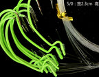 Glow Crank Hooks, 1.5 m (4.9 ft) Line, 10-Pack, 2/0–5/0 – product photo