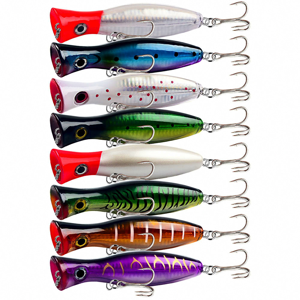 Floating Topwater Popper Lure, 12.5 cm (4.9 in), 42.5 g (1.5 oz)