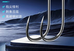 High-Carbon Iseni Barbed Hooks, 100 pcs, Size 6–14 – product photo