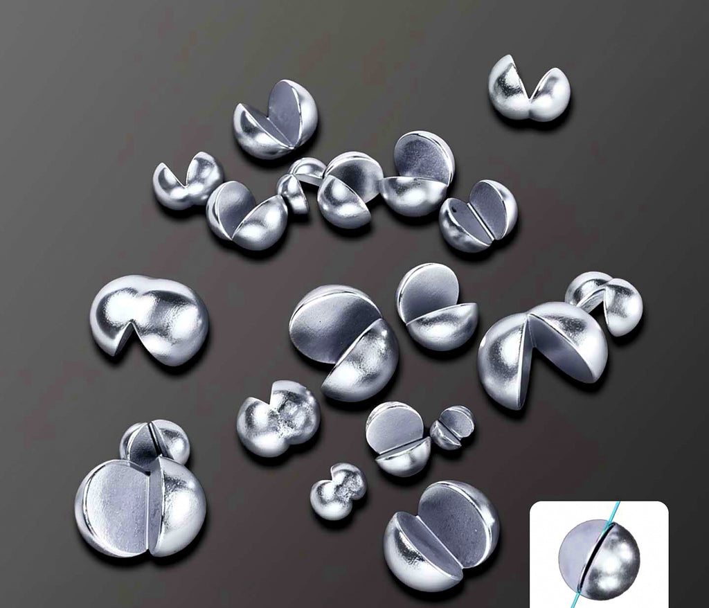 Split Shot Lead Sinkers, Open-Ended Pinch-On Weights, Multiple Sizes – product photo