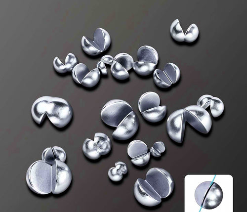 Split Shot Lead Sinkers, Open-Ended Pinch-On Weights, Multiple Sizes – product photo