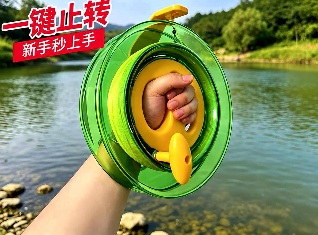 Crystal Hand Crank Fishing Reel, 17–26 cm (6.7–10.2 in) – product photo