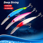 Floating Trolling Minnow Lure, 49 g & 69 g (1.7 & 2.4 oz) – product photo