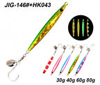 Long Fast-Sinking Jig with Sequins, 30–80 g (1.1–2.8 oz) – product photo