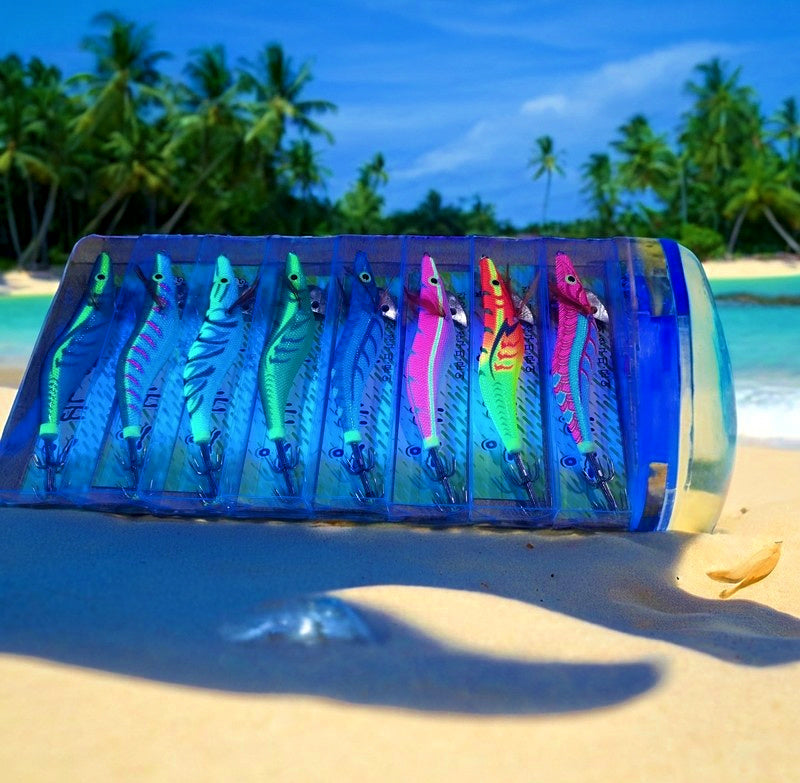 Glow Shrimp Squid Jig with Rattle, 12.5–20 g (0.4–0.7 oz) – product photo