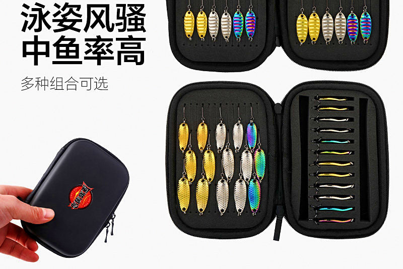 Micro Spoon Lure Kit with Storage Bag, 24 or 27 pcs – product photo