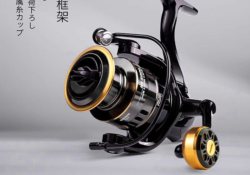 All-Metal Spinning Reel, Front Drag, 12 Bearings, 1000-7000 – product photo