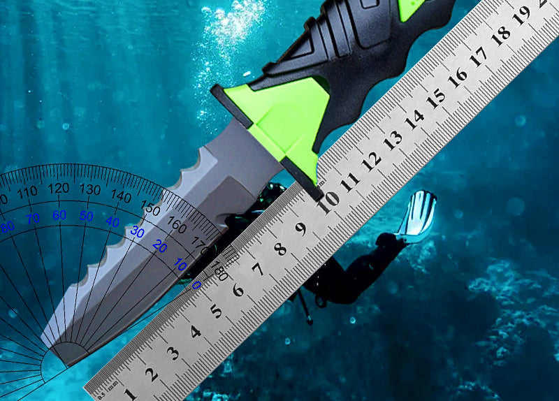Stainless Steel Dive Knife, 12.5 cm (4.9 in) Blade, Leg Strap – product photo