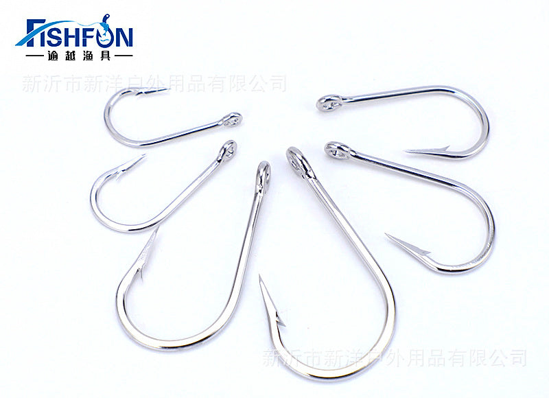 Stainless Steel Shark & Tuna Hook, Sizes 5/0–10/0 – product photo