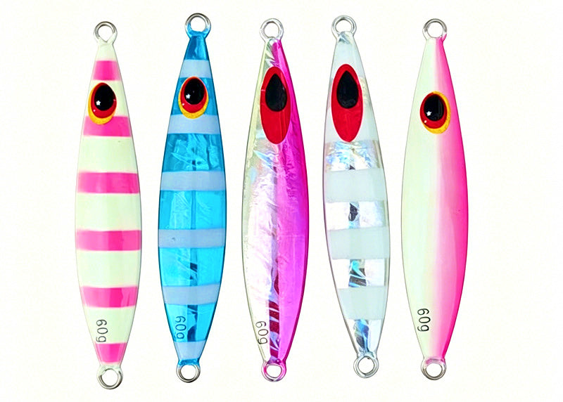 Slow Pitch Jig, 60/100/150 g (2.1/3.5/5.3 oz), Glow Options – product photo