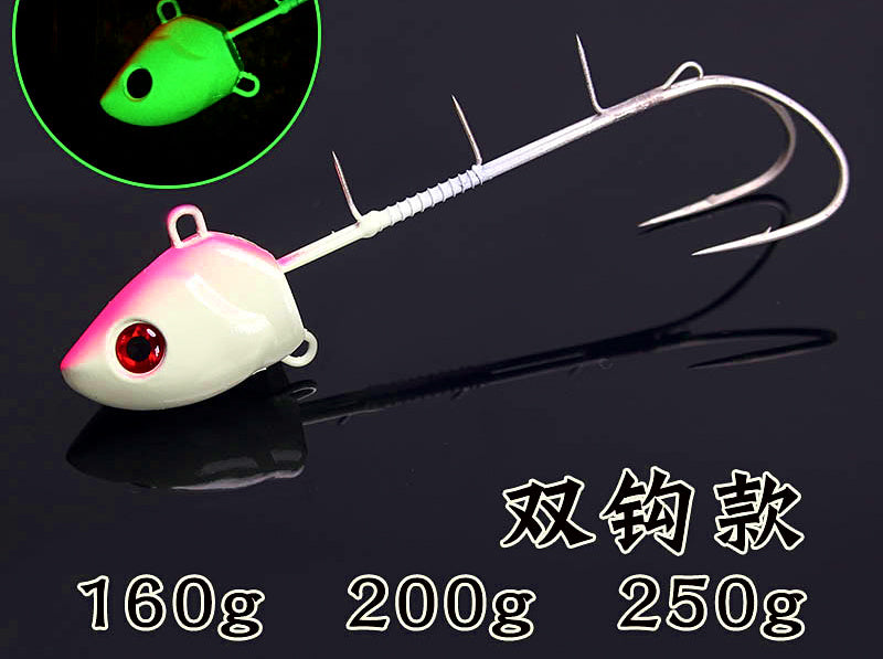 Glow Double Hook Metal Jig, 30–500 g (1.1–17.6 oz) – product photo