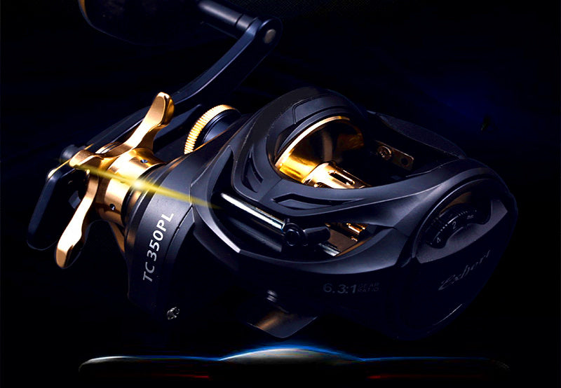 Wide Body Teardrop Baitcasting Reel, 6.3:1 Gear Ratio – product photo