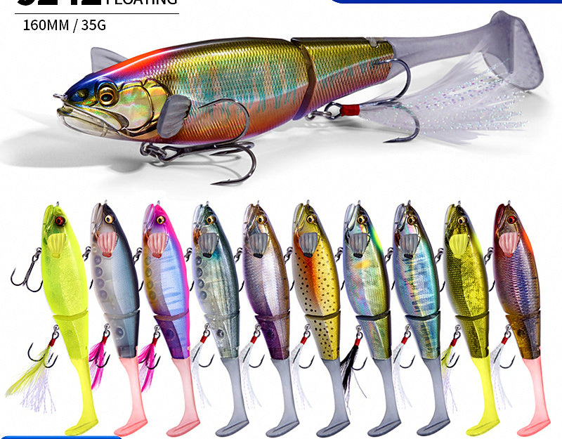 Jointed Floating Minnow Lure, 160 mm / 35 g (1.2 oz) – product photo