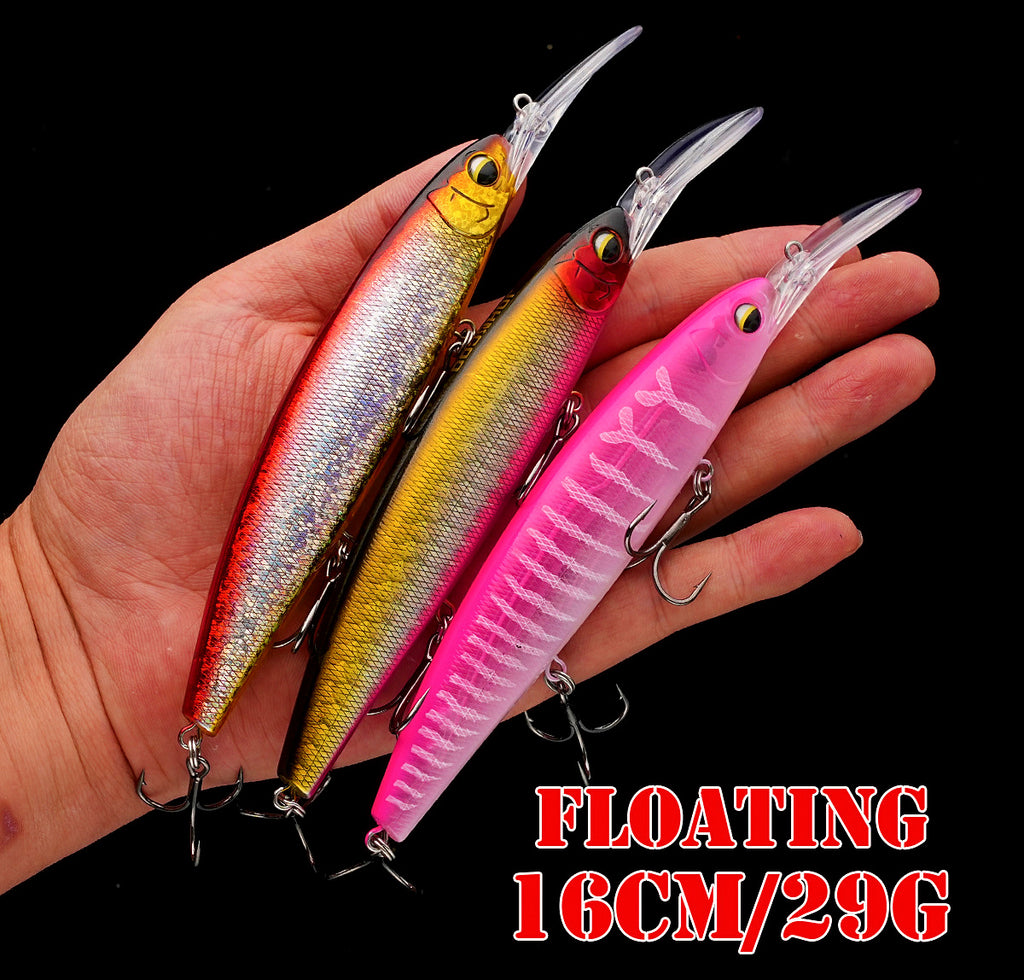 Floating Trolling Minnow Lure, 16 cm (6.3 in) 29 g (1 oz) – product photo