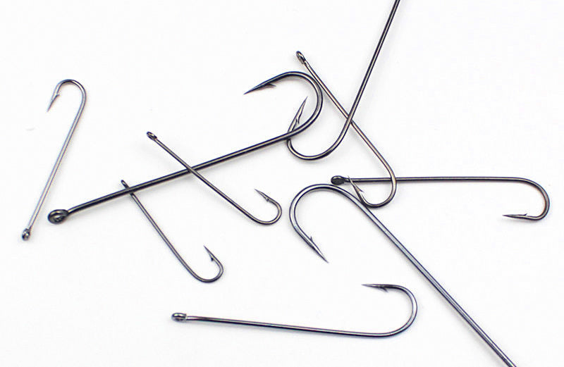 Long Shank Barbed Hooks, Bulk Pack, Sizes #10–3/0 – product photo