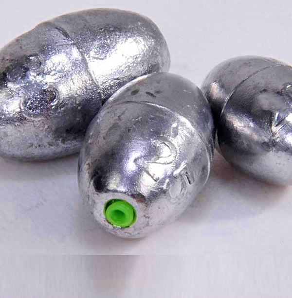 Olive Sinker, Plastic Core, 5 Pack, 0.35–2.8 oz (10–80 g) – product photo