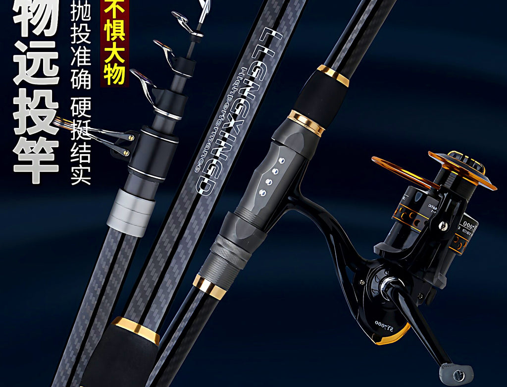 Carbon Surf Casting Rod, 3.6–5.4 m (11.8–17.7 ft), Hard Action – product photo