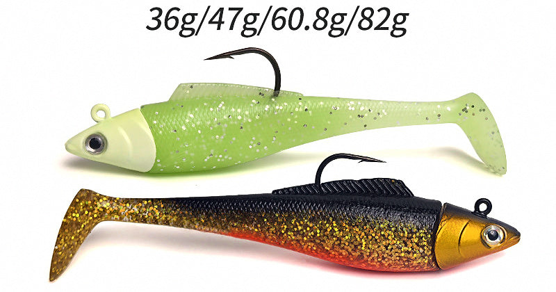 Paddle Tail Swimbait w/ Jig Head, 36–82 g (1.3–2.9 oz) – product photo