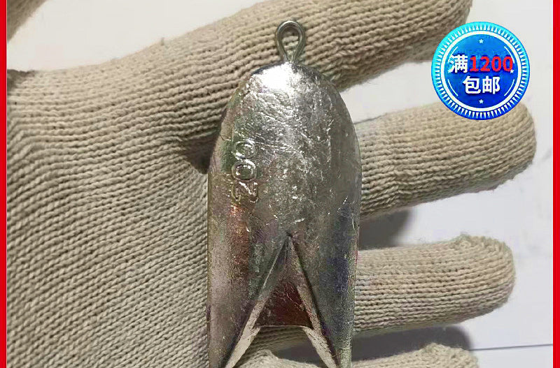Shark Fin Lead Sinker with Eye, 150–300 g (5.3–10.6 oz) – product photo