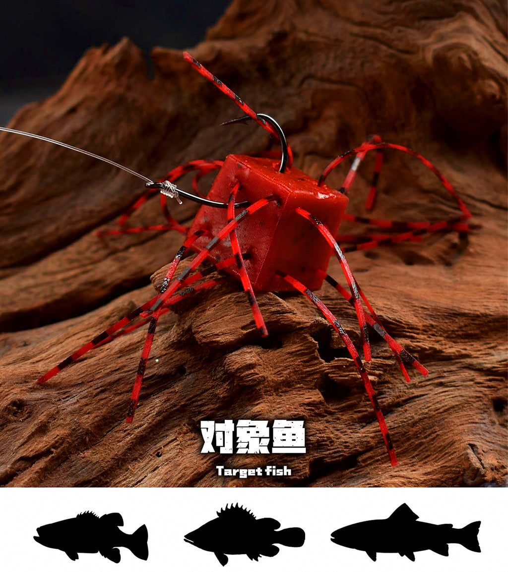 Dice-Shaped Soft Plastic Lure, 1.8 g & 2.6 g (0.06/0.09 oz) – product photo