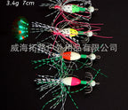 Glow Octopus Skirt Umbrella Hook Lure, 4-Pack – product photo