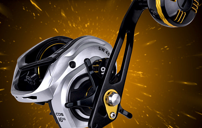 Saltwater Baitcasting Reel, 16 kg (35 lb) Drag, Left/Right – product photo