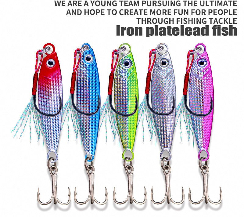 Metal Casting Jig Set, 5 Pcs Assorted Lures – product photo