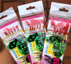 Red Fish Skin Bait Rig Hooks, Barbed, Sizes 4–18 – product photo