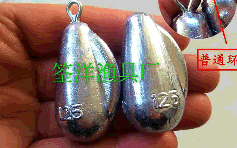 Lead Bullet Sinker, Eyelet or Through-Hole, 80–500 g (2.8–17.6 oz) – product photo