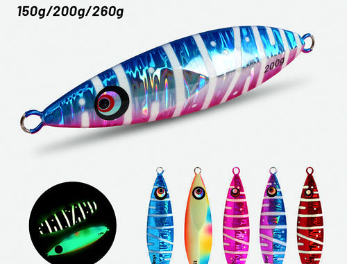 UV Glow Slow Pitch Jig, 150–200 g (5.3–7.1 oz) – product photo