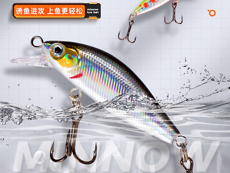 Slow Sinking Micro Minnow Lure, 5 cm, 3.3–4.5 g (0.12–0.16 oz) – product photo