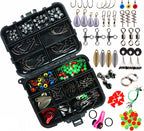 188-Piece Fishing Terminal Tackle Kit, Swivels & Sinkers – product photo