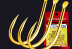 Barbed Senmata Fishing Hooks, 30-Pack, Sizes #0.3–#5 – product photo