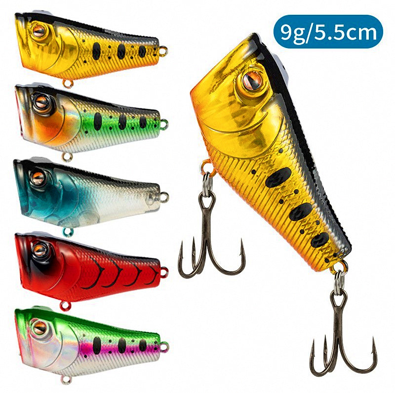 Floating Popper Topwater Lure, Plastic Hard Bait – product photo