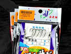 Pre-Tied 5-Hook Fishing Rig, Barbed Hooks, Sizes 1–18 – product photo