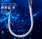 Barbed Saltwater Hooks, Sizes 1/0–13/0 – product photo